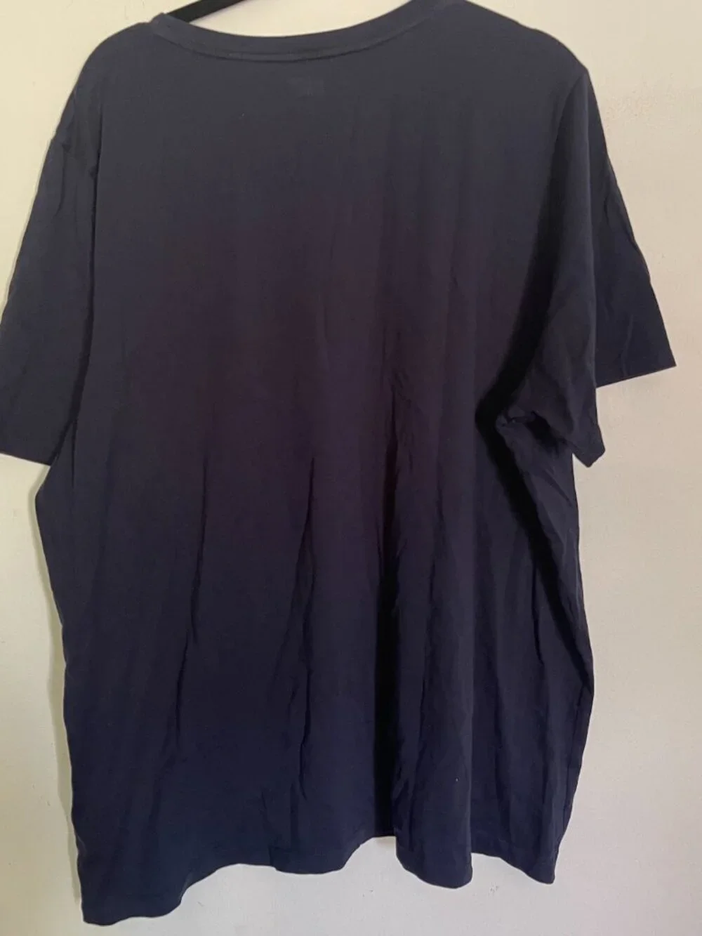 Lands' End T-Shirt Women's 2X Navy Blue Crew Neck Short Sleeve Basic Top T6